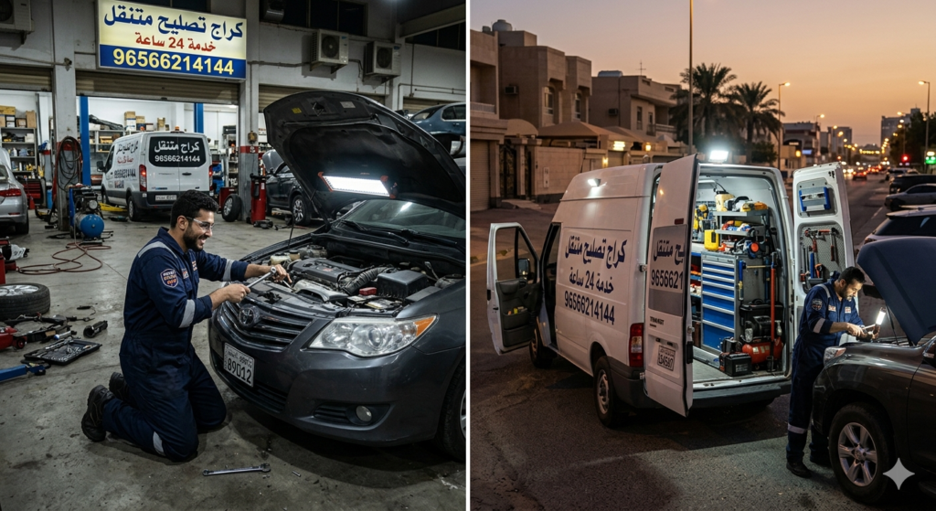 كراج تصليح متنقل بالكويت
