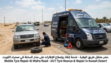 بنشر متنقل طريق الوفرة