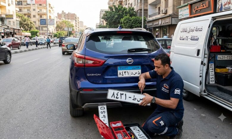 تبديل بلاكات سيارات متنقل