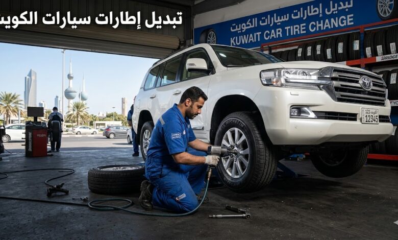 تبديل إطارات سيارات الكويت